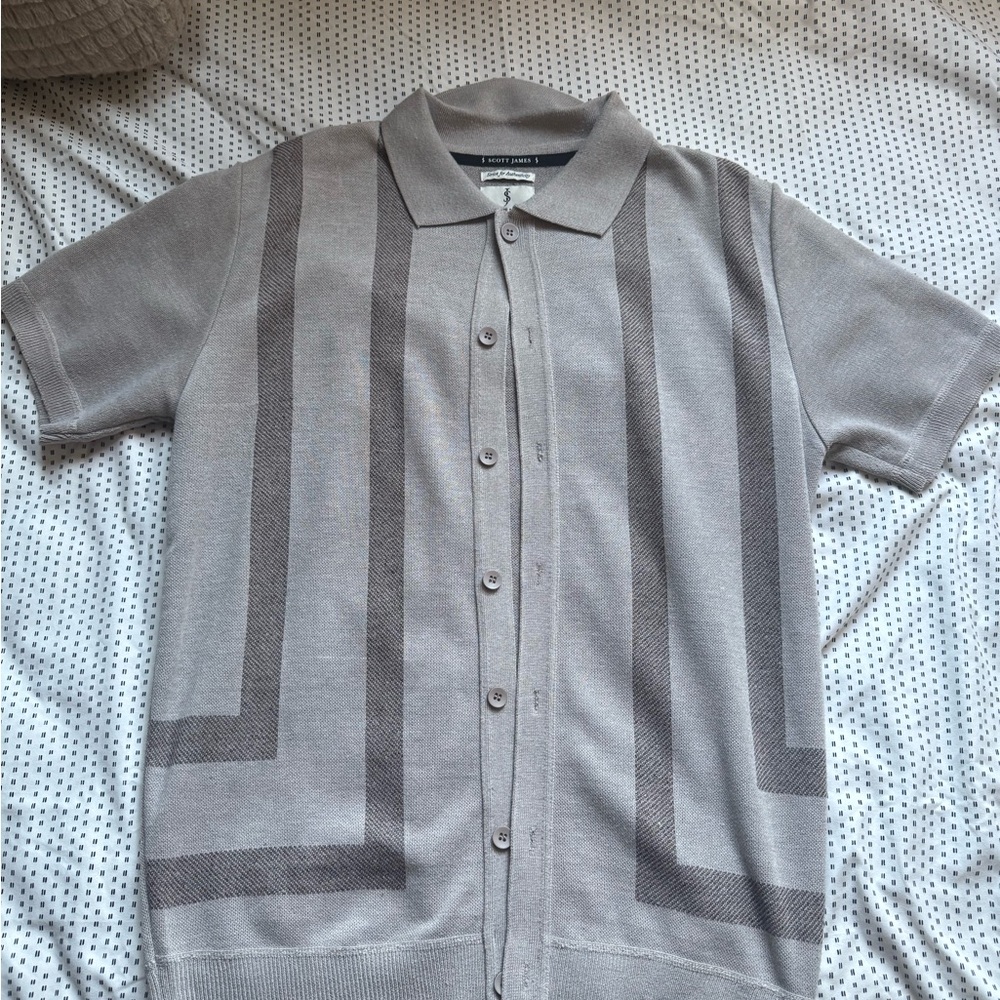 Men's Gray Button-Up Vest